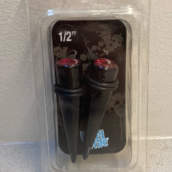 BODY VIBE👂🏼 1/2”g Sparkle Acrylic Tapers - Picture 4 of 6